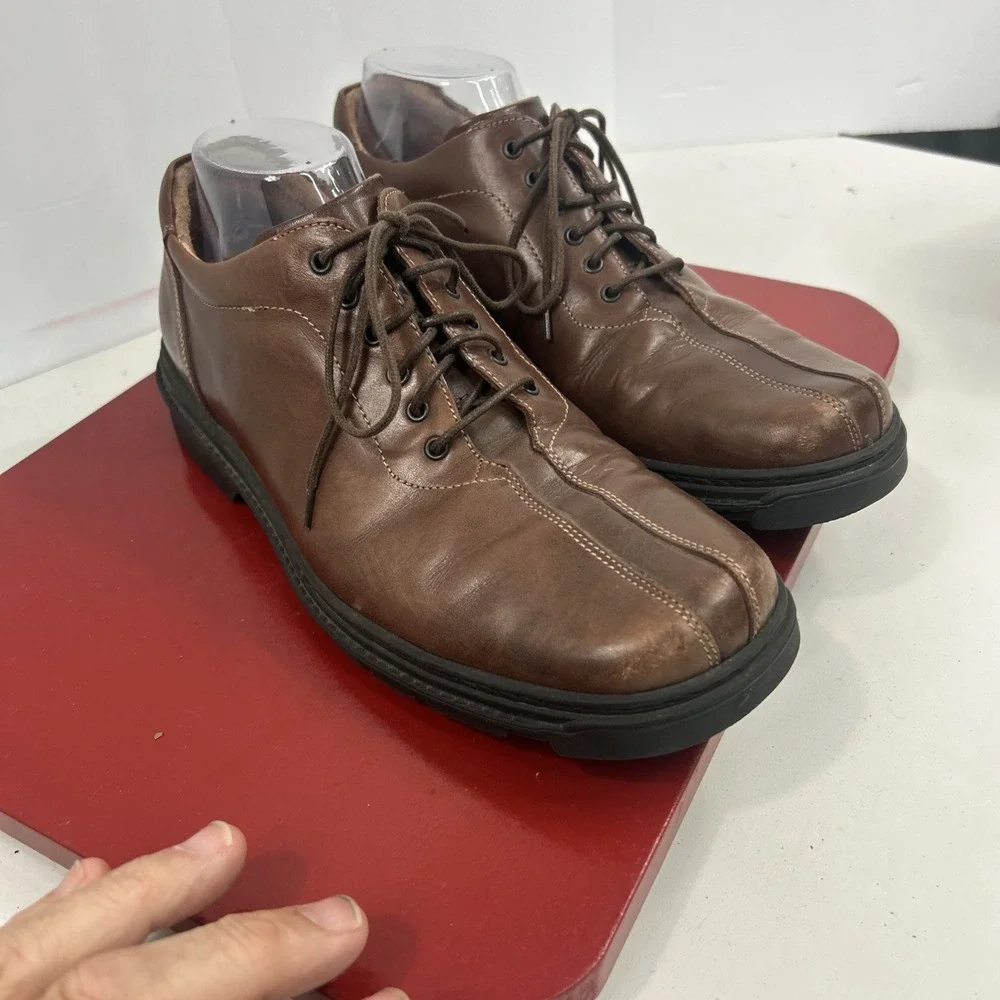 Vintage Bostonian Strada Size 9M Brown Mens Dress Lace‎ Up Cap Toe Comfort Shoes